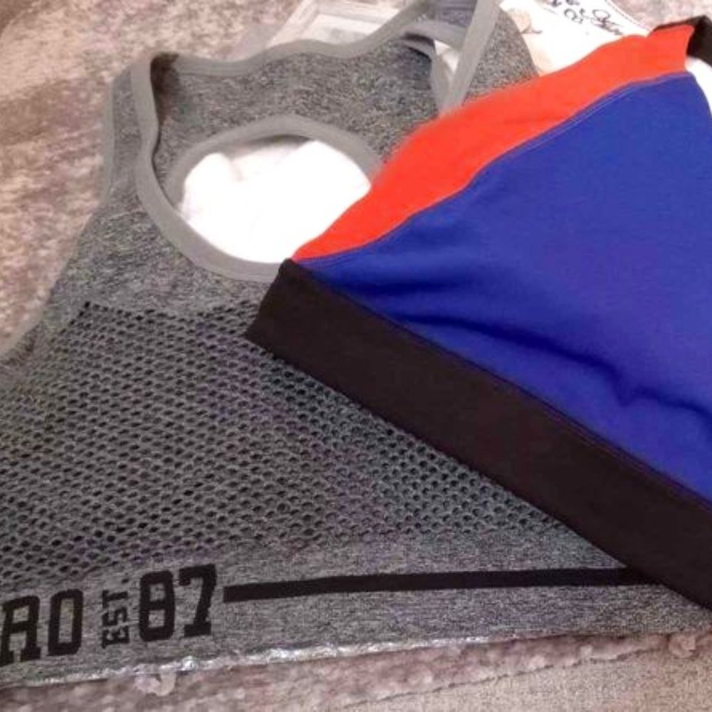 Women's Large & XL Aeropostale Sports Bras Workout Exercise Yoga Activewear Clot